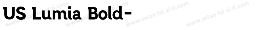 US Lumia Bold字体转换